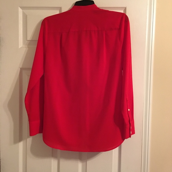 Red XS Red J.Crew blouse - Picture 2 of 2